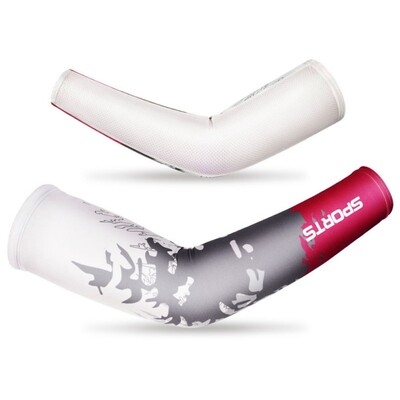 Bărbați, femei, 2 buc. Încălzitoare de brațe mâneci Cool Sport Ciclism Alergare Bicicletă UV Protecție solară Manșetă Manșon de protecție pentru biciclete *