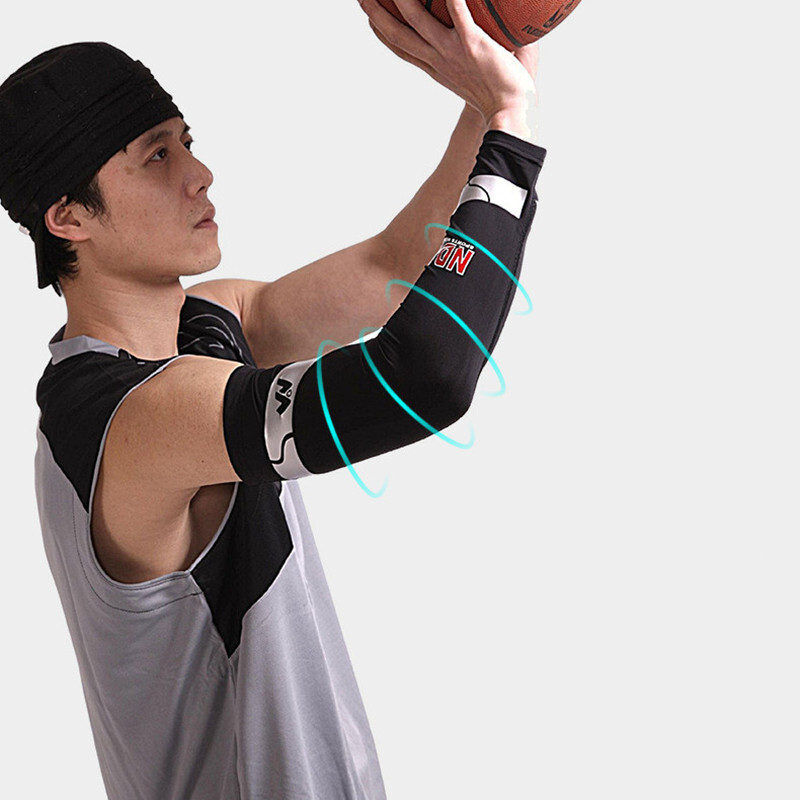 1PC Respirabil Uscare Rapidă Protecție UV Maneci pentru braț de alergare Baschet Cot Pad Apărători de fitness Sport Ciclism Încălzitoare de brațe