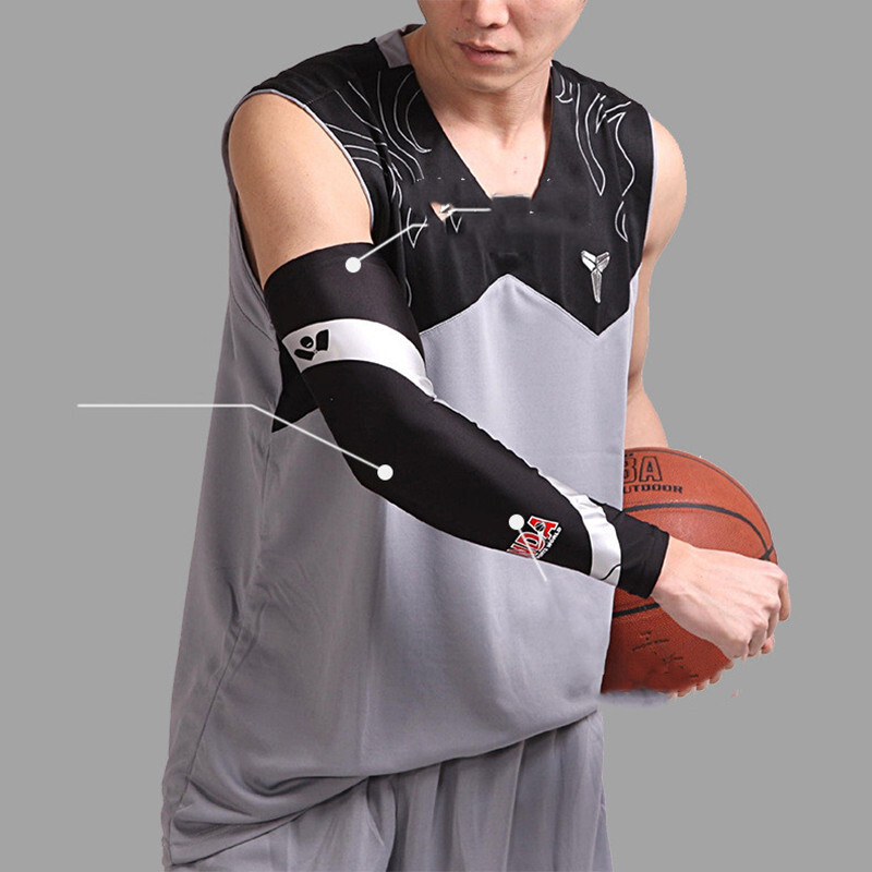 1PC Respirabil Uscare Rapidă Protecție UV Maneci pentru braț de alergare Baschet Cot Pad Apărători de fitness Sport Ciclism Încălzitoare de brațe