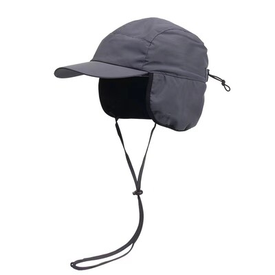 Регулируеми мъжки зимни шапки Леки водоустойчиви топли наушници с поларена подплата Бейзболна шапка за ски сняг Шапка за катерене