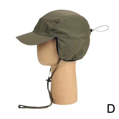 Регулируеми мъжки зимни шапки Леки водоустойчиви топли наушници с поларена подплата Бейзболна шапка за ски сняг Шапка за катерене