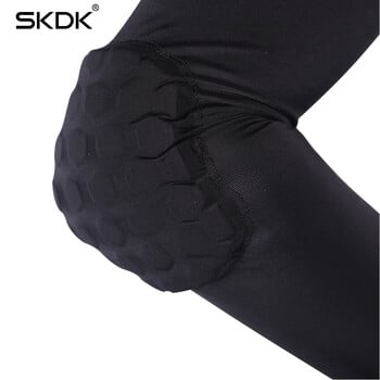 SKDK 1PC Running Basketball Fitness Arm Warmers Honeycomb Design Αναπνέει Άνεση Προστασία αγκώνων Χεριών Γυμναστική Προπόνηση αγκώνων