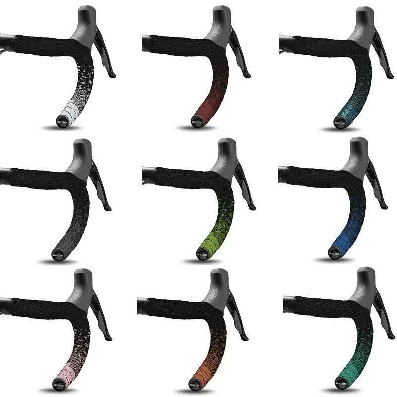 BUCKLOS velosipēda stūres lentes triecienizturīgas riteņbraukšanas šosejas velosipēdu lentes, neslīdošas sacīkstes, mīkstas PU EVA roktura jostas, saliektas stieņa aptinumi