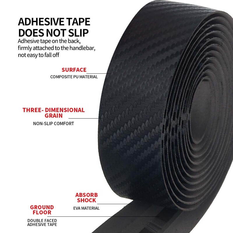 MOTSUV Mâner pentru ciclism pe șosea Curea pentru bicicletă Plută Sport Ghidon Bandaj înfășurare Bară îndoită Bandă EVA + 2 Dop de bară Accesorii pentru biciclete