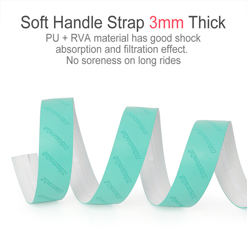 BIANCHI PU+EVA Curea pentru ghidon de bicicletă, anti-alunecare, care absoarbe șocuri, rezistentă la uzură, bandă de mână pentru bicicletă, accesorii pentru ciclism