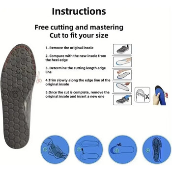 1 Pair Foot Acupressure Insoles Άνδρες Γυναικείες Πέλμα μασάζ Αθλητικοί πάτοι Μαγνητική θεραπεία Πάτοι για ανακούφιση από την κούραση Προπόνηση ποδιών