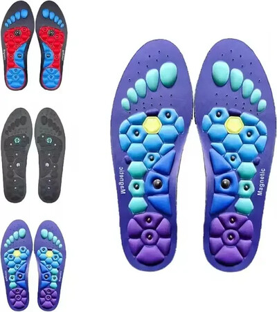 1 pāris pēdu akupresūras zolītes vīriešiem sievietēm pēdu masāžas sporta zolītes Magnētiskās terapijas zolītes noguruma mazināšanai pēdu treniņam