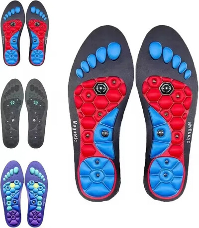 1 pāris pēdu akupresūras zolītes vīriešiem sievietēm pēdu masāžas sporta zolītes Magnētiskās terapijas zolītes noguruma mazināšanai pēdu treniņam