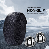 Bandă pentru ghidon pentru bicicletă Rutieră Gel de siliciu anti-alunecare EVA Absorbție de șoc Bandă pentru mâner Ciclism Înfășurare Dop de capăt