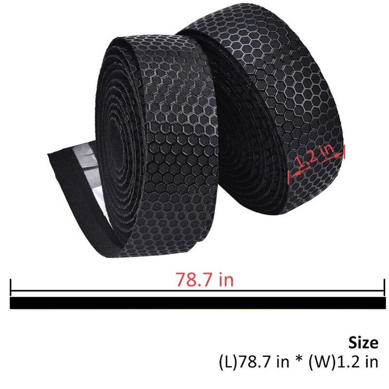 Bandă pentru ghidon pentru bicicletă Rutieră Gel de siliciu anti-alunecare EVA Absorbție de șoc Bandă pentru mâner Ciclism Înfășurare Dop de capăt