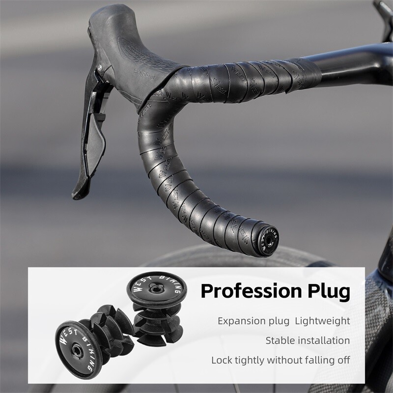 WEST BIKING Bandă de ghidon pentru bicicletă de drum Alungește MTB Banda de bară pentru bicicletă de drum Banda anti-alunecare Banda de prindere cu absorbție a șocurilor Accesorii pentru biciclete
