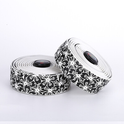 ESLNF benzi pentru ghidon pentru bicicletă de șosea, flori de cireș, mânere pentru ciclism, înveliș anti-șoc, mâner pentru ciclism, curele de bară cu dopuri de bară