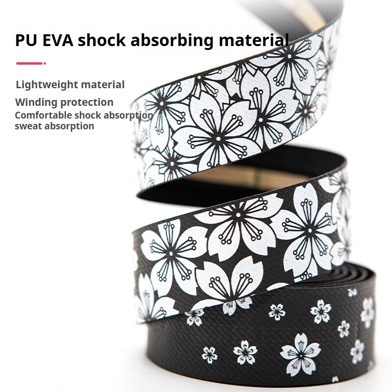 ESLNF benzi pentru ghidon pentru bicicletă de șosea, flori de cireș, mânere pentru ciclism, înveliș anti-șoc, mâner pentru ciclism, curele de bară cu dopuri de bară