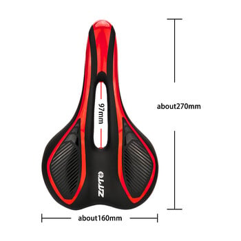 ZTTO Mountain Road Bike Seat Hollow Saddle Bicycle Cushion Soft Cycling Bike Seat Cushion Bicycle Parts