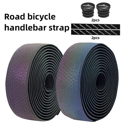 MOTSUV Road Bicicletă Decolorare Bandă pentru ghidon, Color reflectorizant pentru bicicletă PU EVA Ciclism Amortizare Anti-vibrație Accesorii pentru biciclete