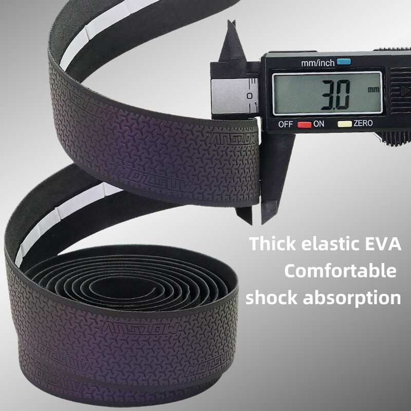 MOTSUV Road Bicicletă Decolorare Bandă pentru ghidon, Color reflectorizant pentru bicicletă PU EVA Ciclism Amortizare Anti-vibrație Accesorii pentru biciclete