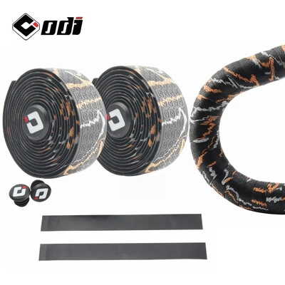 1 pereche PU EVA capac colorat pentru ghidon anti-alunecare ODI bandă moale pentru mâner pentru șoc pentru bicicletă de drum, accesorii pentru biciclete