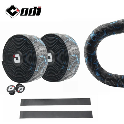 1 pereche PU EVA capac colorat pentru ghidon anti-alunecare ODI bandă moale pentru mâner pentru șoc pentru bicicletă de drum, accesorii pentru biciclete