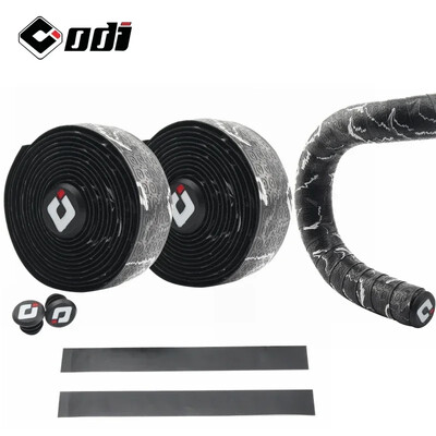 1 pereche PU EVA capac colorat pentru ghidon anti-alunecare ODI bandă moale pentru mâner pentru șoc pentru bicicletă de drum, accesorii pentru biciclete