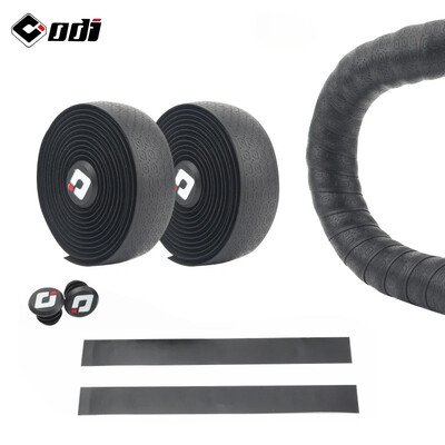 1 pereche PU EVA capac colorat pentru ghidon anti-alunecare ODI bandă moale pentru mâner pentru șoc pentru bicicletă de drum, accesorii pentru biciclete