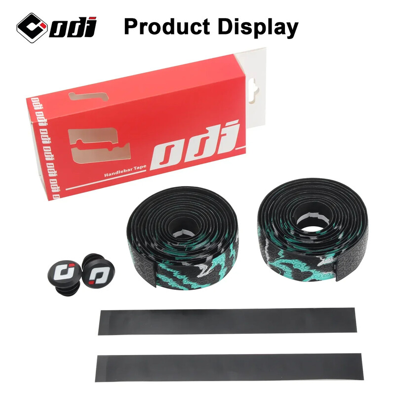 1 pereche PU EVA capac colorat pentru ghidon anti-alunecare ODI bandă moale pentru mâner pentru șoc pentru bicicletă de drum, accesorii pentru biciclete