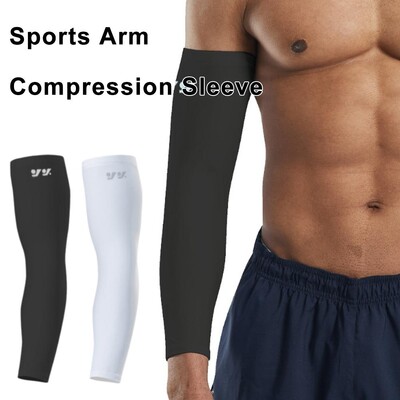 1 PC Răcire Sport Manșon Compresie Baschet Alergare Încălzitor Protecție Unisex Volei Braț UV Ciclism Protecție solară T0V7