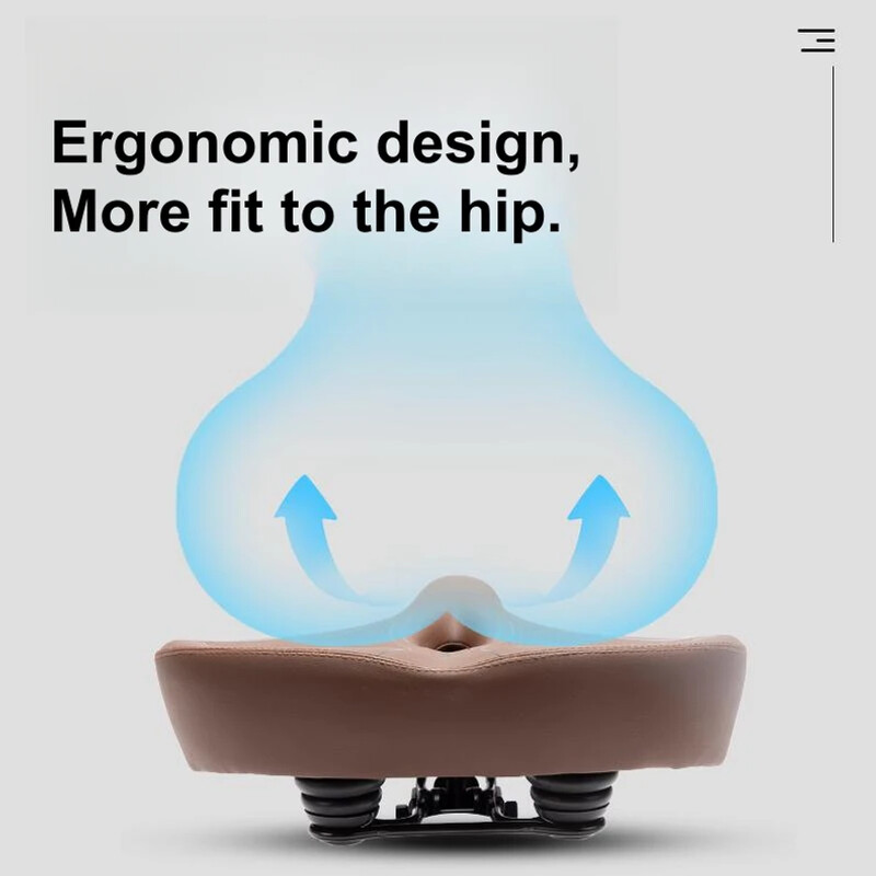 Scaun de bicicletă supradimensionat Șa de bicicletă de schimb confortabilă Șa de bicicletă moale, foarte mare, impermeabilă Echipament universal de ciclism