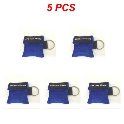 5/1 bucăți breloc de prim ajutor pentru protecția facială de urgență mască CPR, instrumente profesionale de salvare în aer liber, instrumente de îngrijire a sănătății, mască de resuscitare cu jet