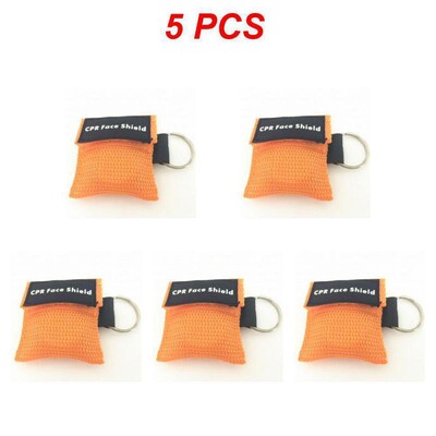 5/1 bucăți breloc de prim ajutor pentru protecția facială de urgență mască CPR, instrumente profesionale de salvare în aer liber, instrumente de îngrijire a sănătății, mască de resuscitare cu jet
