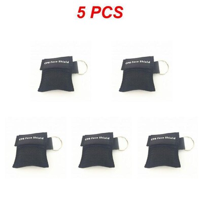 5/1 bucăți breloc de prim ajutor pentru protecția facială de urgență mască CPR, instrumente profesionale de salvare în aer liber, instrumente de îngrijire a sănătății, mască de resuscitare cu jet