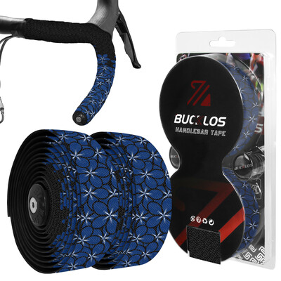 BUCCLOS Bandă de ghidon pentru bicicletă de drum Bandă de ghidon anti-alunecare cu absorbție a șocurilor Bandă de bară cu imprimare florală Accesorii pentru biciclete impermeabile