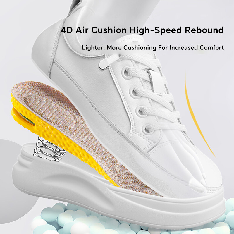 1 Ζεύγος Ορθοπεδική σόλα αύξησης ύψους για πόδια Αθλητικοί πάτοι αέρα Comfort Plantar Fasciitis Παπούτσια Ένθετα Επιθέματα απορρόφησης κραδασμών