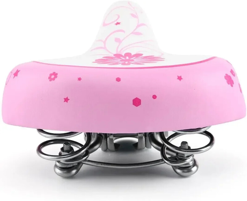 Scaun lat pentru biciclete pentru copii pentru fete, scaun confortabil pentru copii, potrivit pentru bicicleta de drum de munte de 12 14 16 18 20 inch, roz