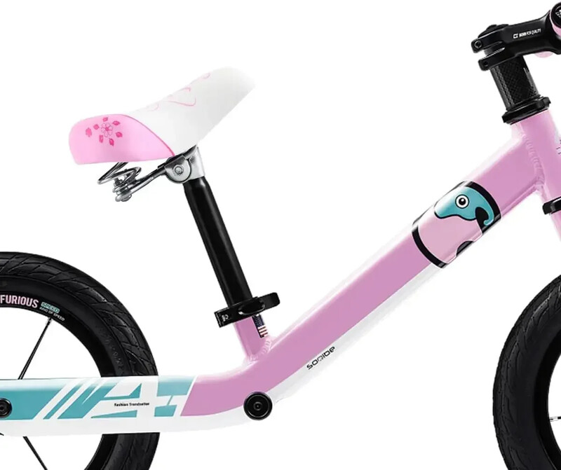 Scaun lat pentru biciclete pentru copii pentru fete, scaun confortabil pentru copii, potrivit pentru bicicleta de drum de munte de 12 14 16 18 20 inch, roz