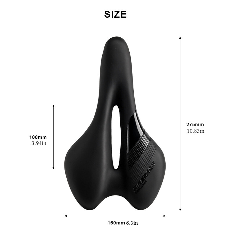 RIDERACE Șa de bicicletă Scaun de ciclism pe drum, respirabil, moale, piele PU, confortabilă, impermeabilă, MTB, pernă pentru bicicletă de munte