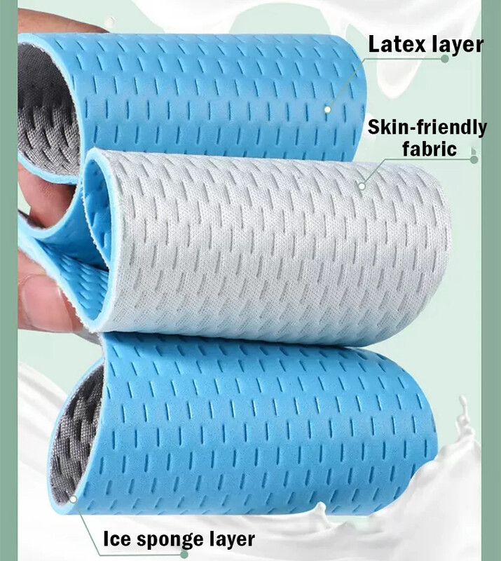 Absorbție moale de transpirație Branțuri de dezodorizare Latex Branț cu elastic înalt Pantofi Sandale Tampoane respirabile Sport Vară Pernă subțire