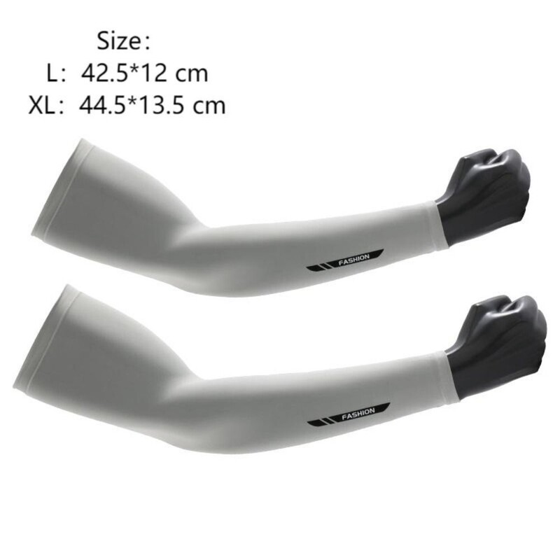 1 pereche de mâneci de braț, respirabil, uscare rapidă, protecție UV, mâneci de sport pentru ciclism, țesătură de gheață, protecție solară, îmbrăcăminte sportivă, mâneci de fitness