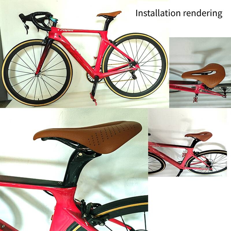 Șa de bicicletă 2024, cu îngroșare, șa ultrauşoară din carbon EVA, 245x155mm, scaune pentru bicicletă pentru MTB, pietriș, scaun pentru bicicletă de drum, piese de ciclism