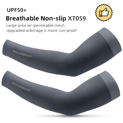 ROCKBROS Riteņbraukšanas Ledus audums Skriešana Kempinga Roku sildītāji Basketbola Piedurknes Rokas Uzmavas Āra Sporta Piedurknes Vasaras drošības aprīkojums