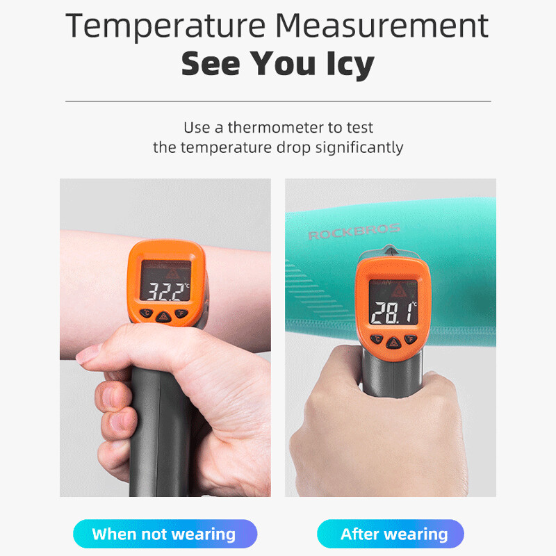 ROCKBROS Riteņbraukšanas Ledus audums Skriešana Kempinga Roku sildītāji Basketbola Piedurknes Rokas Uzmavas Āra Sporta Piedurknes Vasaras drošības aprīkojums