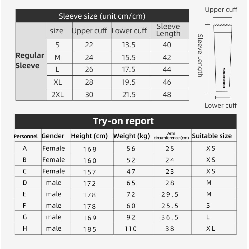ROCKBROS Riteņbraukšanas Ledus audums Skriešana Kempinga Roku sildītāji Basketbola Piedurknes Rokas Uzmavas Āra Sporta Piedurknes Vasaras drošības aprīkojums