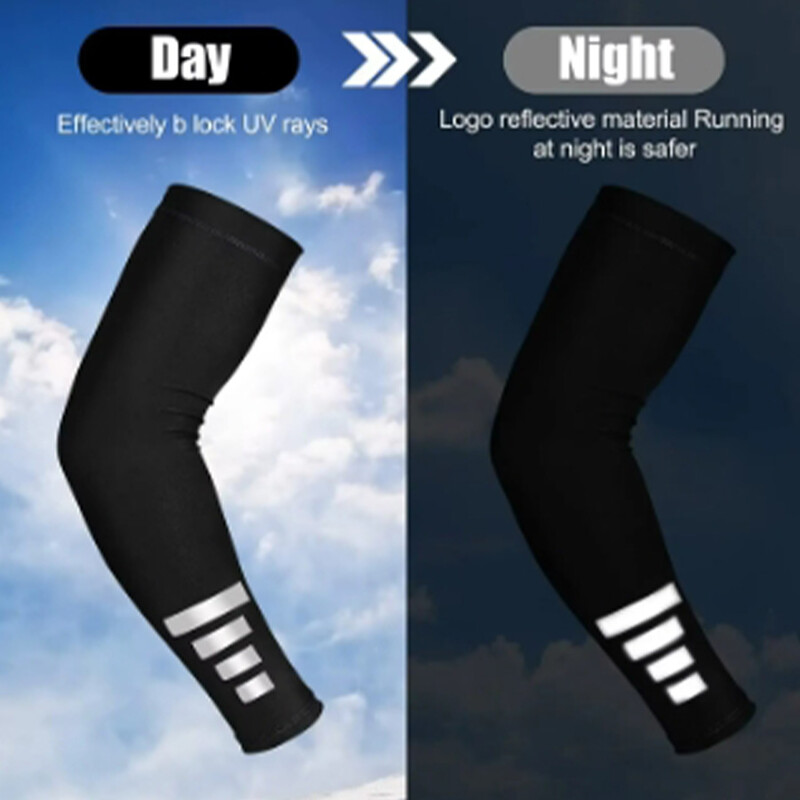 2 vnt Vasaros apsauga nuo UV spindulių, moteriškos rankovės, rankovės, atspindinčios nakties dviračių bėgimo rankų šildytuvai, vyriški sportiniai rankų apsaugos rankogaliai