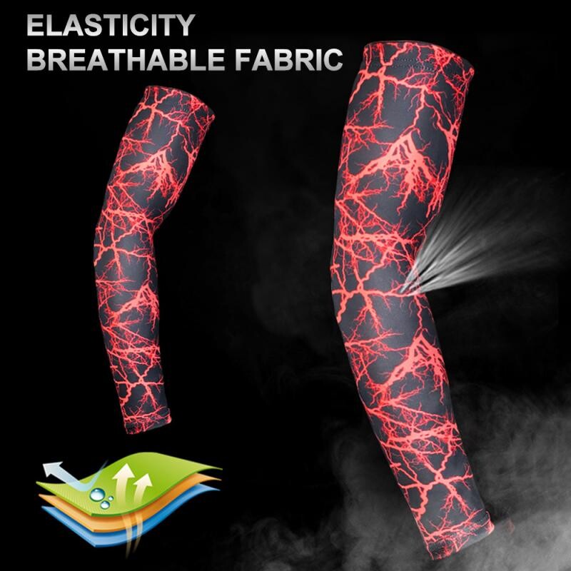 1 pora kvėpuojanti greitai džiūstanti UV apsauga, bėgimo rankovės rankovės, krepšinio alkūnės, kūno rengybos porankiai, sportiniai dviračių rankų šildytuvai