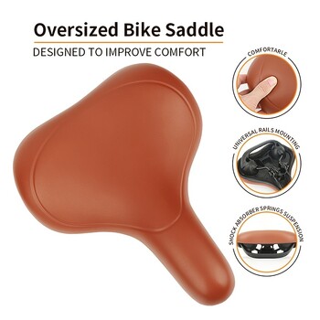 ZHIQIU Bicycle Saddle Comfortable City Sharing Bike Saddle Cycling Road Bike Seat Pad