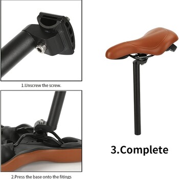 ZHIQIU Bicycle Saddle Comfortable City Sharing Bike Saddle Cycling Road Bike Seat Pad