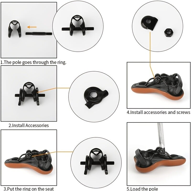 Șa de bicicletă ZHIQIU Șa de bicicletă confortabilă pentru partajare în oraș