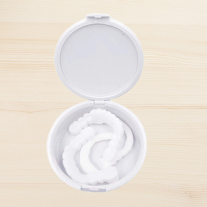 2 paari naeratuse valgendavat hambakorki hambaproteeside hooldust valgendav alternatiivne naeratushammas, täiuslikud kunsthambad meestele ja naistele