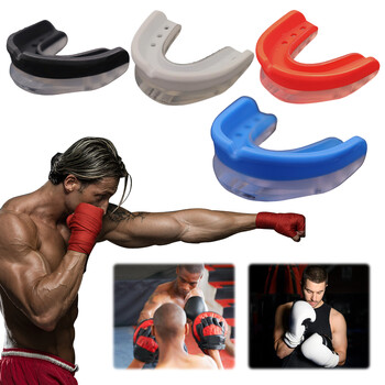 Fighting Sports Mouth Guard Dual Layer Mouthpiece Basketball Thickened Boxing Tooth Guard for MMA Muay Thai Training