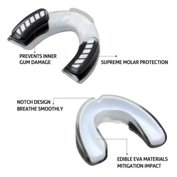 With Box Adult Sanda Boxing Oral ποδόσφαιρο Καλύμματα δοντιών μπάσκετ Mouth Guard Mouthguard Tooth Protector Tooth Guard Sports