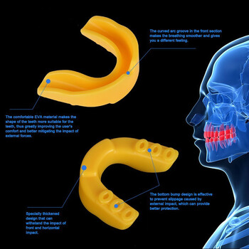 WOSWEIR Sport Mouth Guard EVA Προστατευτικό δοντιών Παιδιά Ενήλικες Προστασία δοντιών στοματοφυλάκιο Μπάσκετ Ράγκμπι Μποξ Καράτε